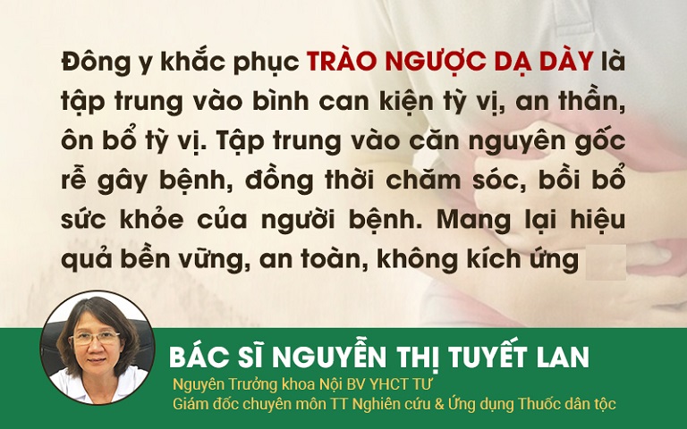 Ths.Bác sĩ Nguyễn Thị Tuyết Lan chia sẻ về nguyên lý chữa trào ngược dạ dày của Đông y